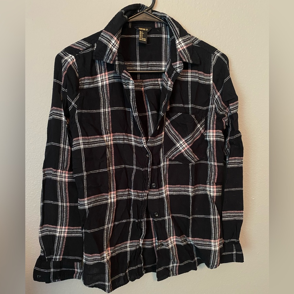 Forever 21 Black Flannel